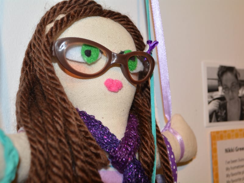 Lauren Colichio's doll interpretation of fellow Artspace resident Nikki Greenhalgh.