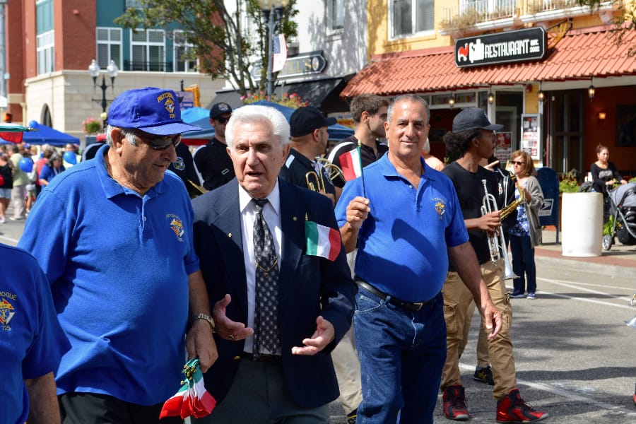 The outside looking in at the Patchogue Arts Council gallery Saturday night.