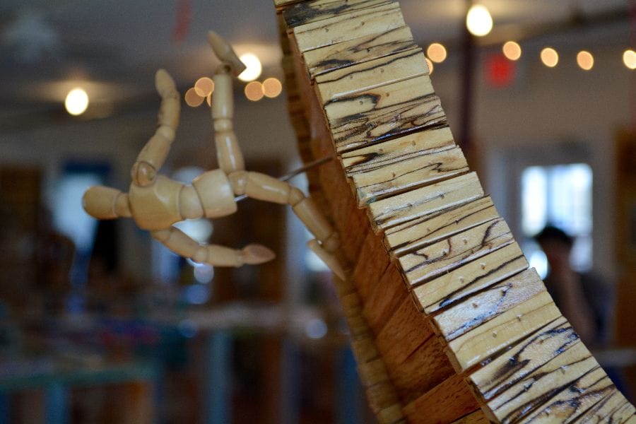 Art by Michael Braceland Smith on display at The Phoenix Art Gallery & Studio in Bayport, L.I. (Michael White)