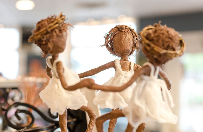 Dancing dolls on sale at the store. (Credit: The Dusty Attic Shop)