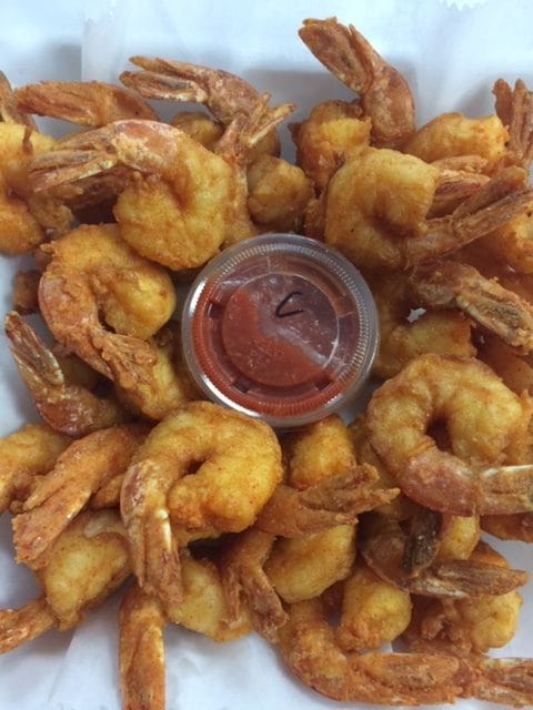 Fried shrimp platter from Citi Island Seafood Takeout in Shirley