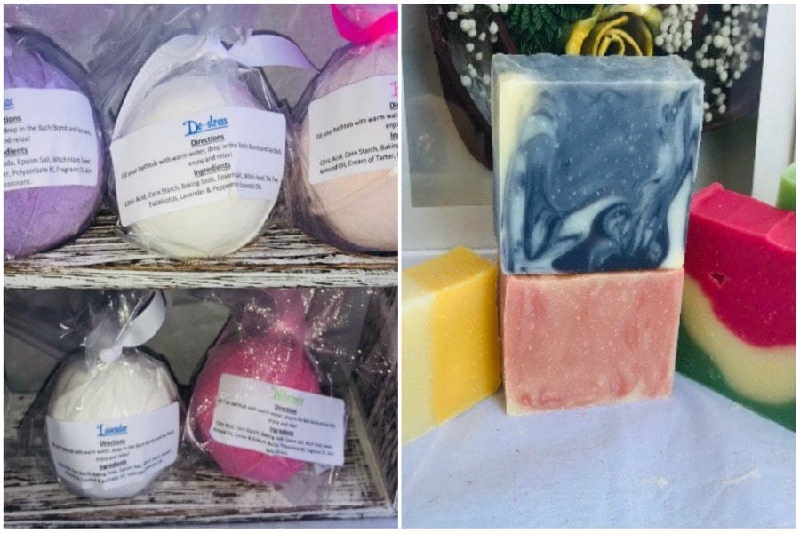 Pixie Soaps and Suds soap and bath bombs