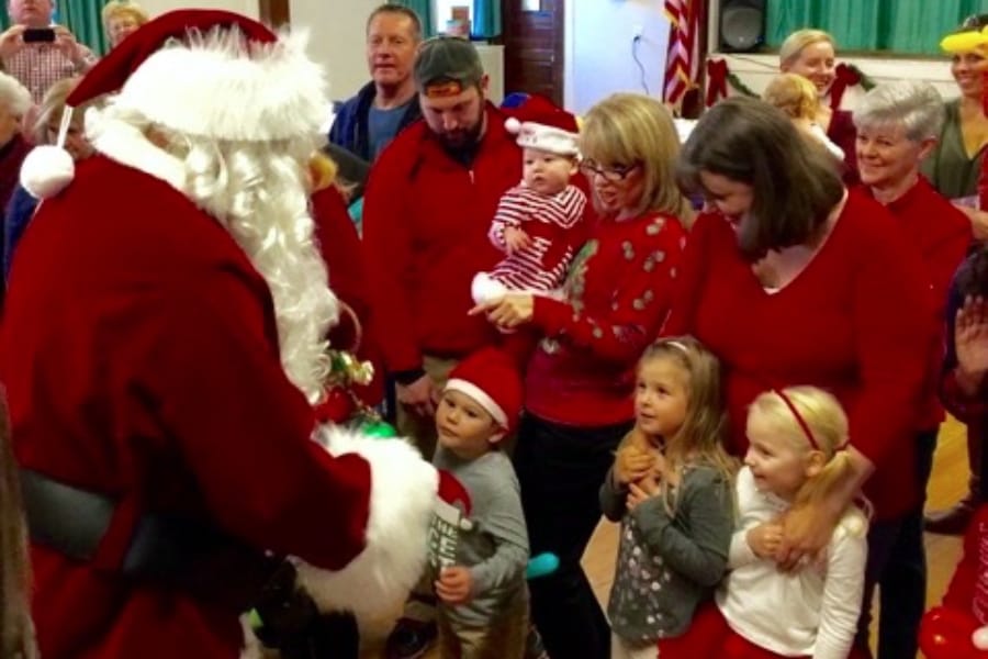 Breakfast with Santa in Bellport Village. (courtesy)