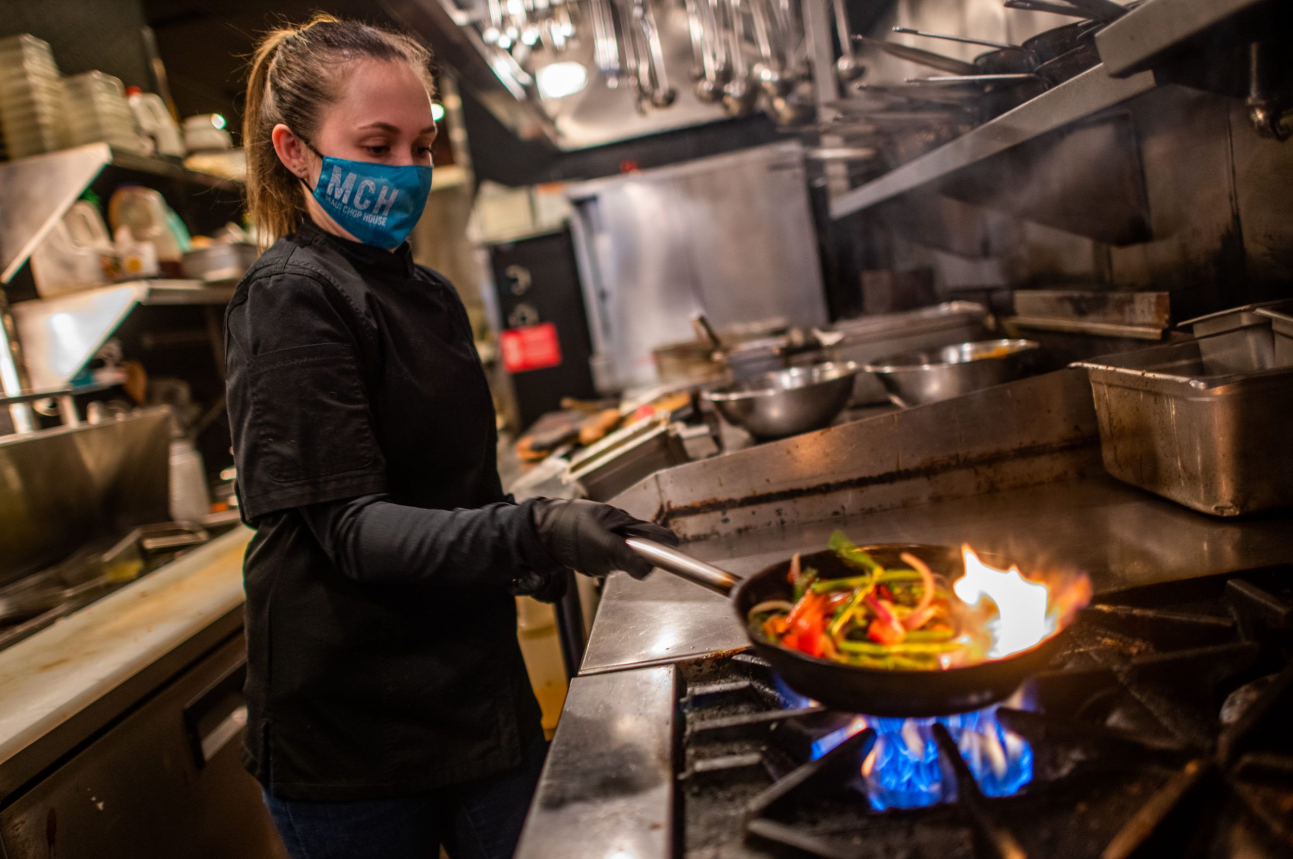 Madison Bender at Maui Chop House in Rocky Point