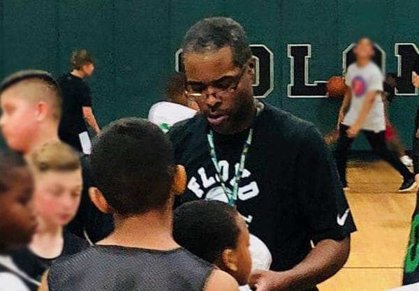 Coach and children.