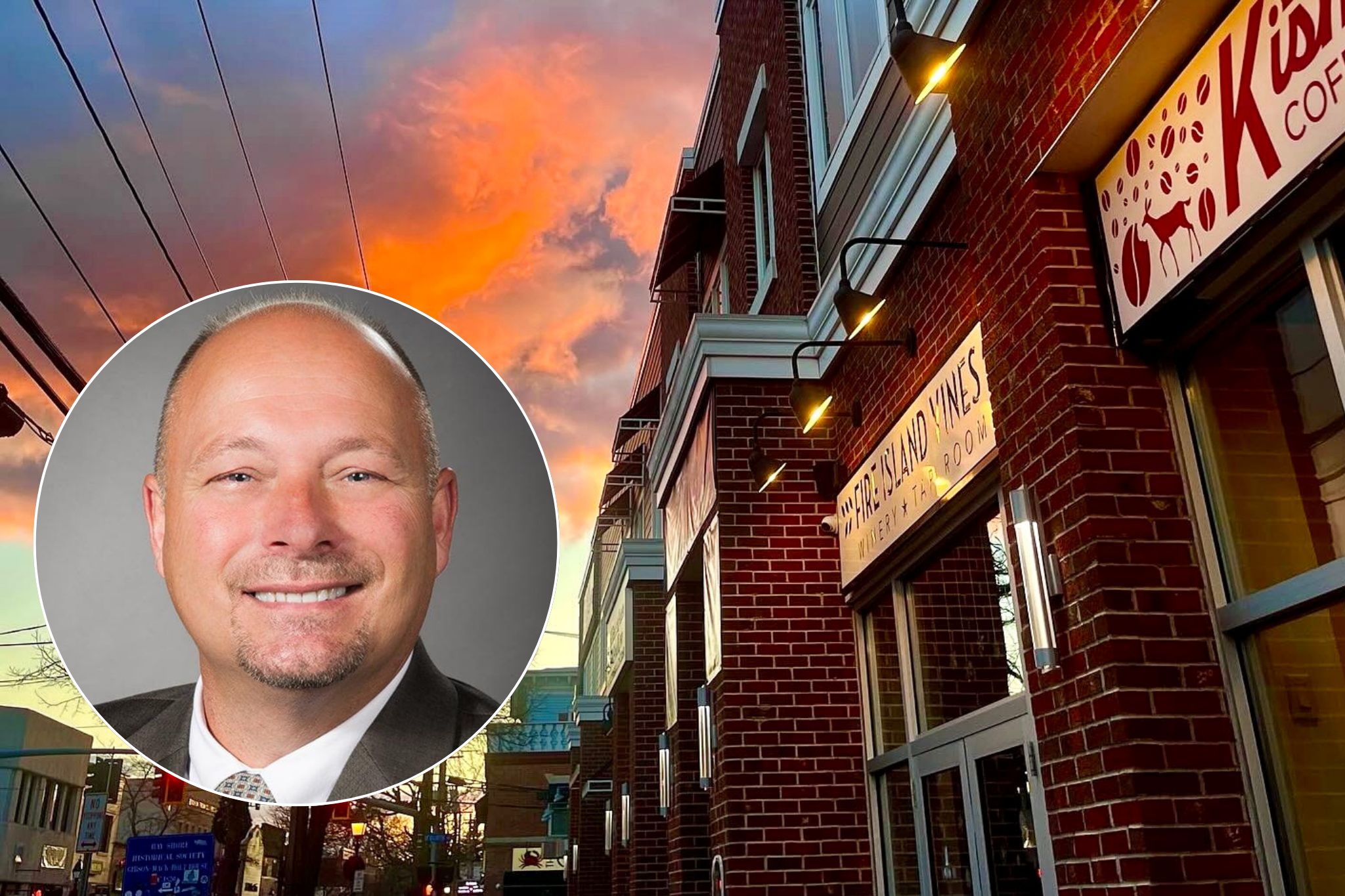 Coffee with Bay Shore Chamber president