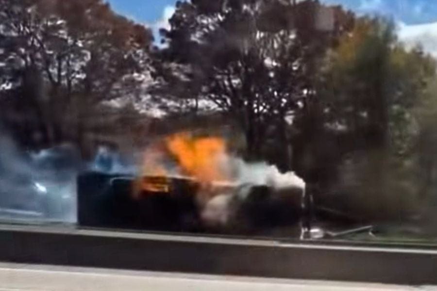 Garbage truck overturns, driver dies in East Islip.