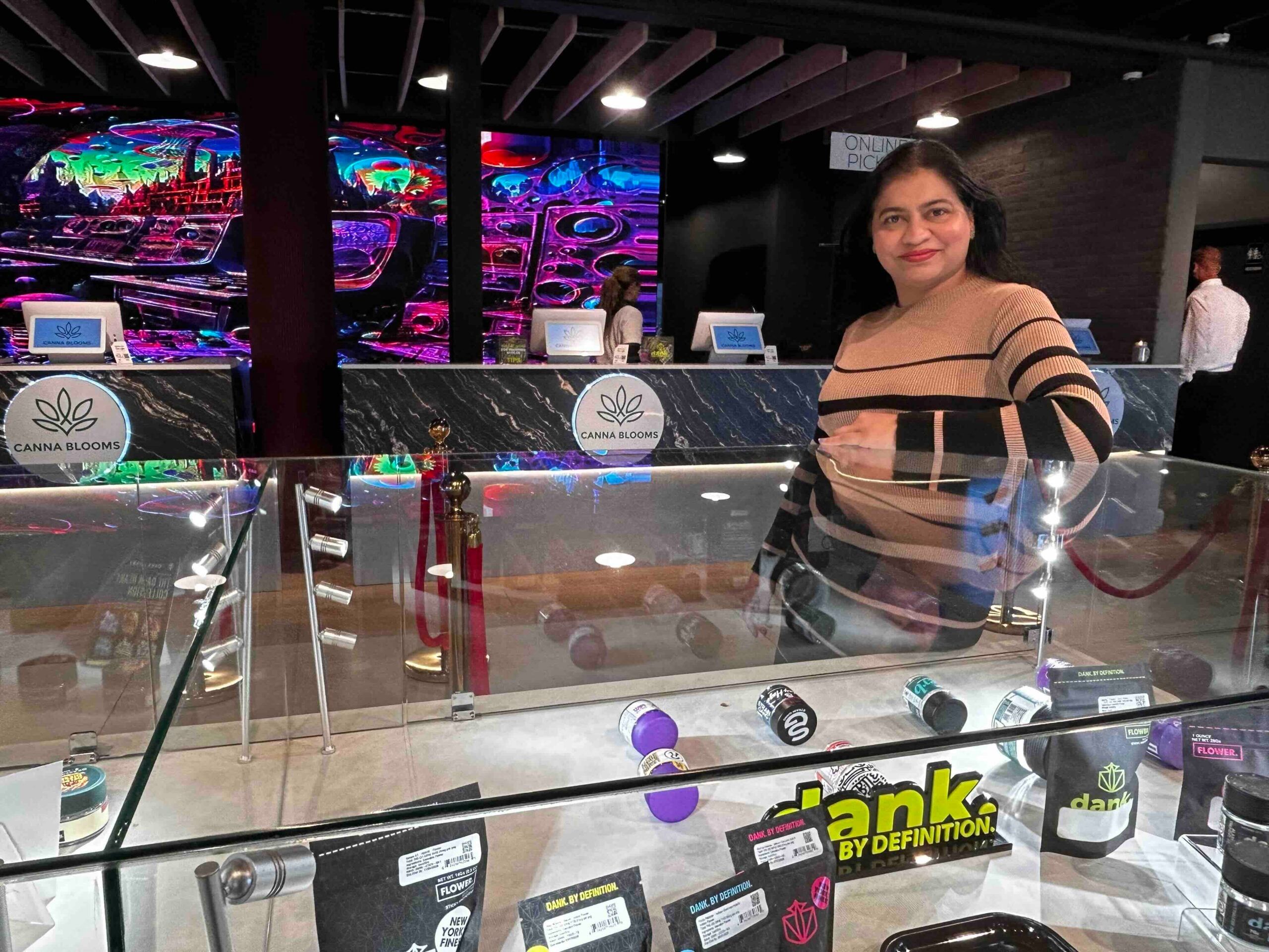 Canna Bloom owner Monica in her new store.