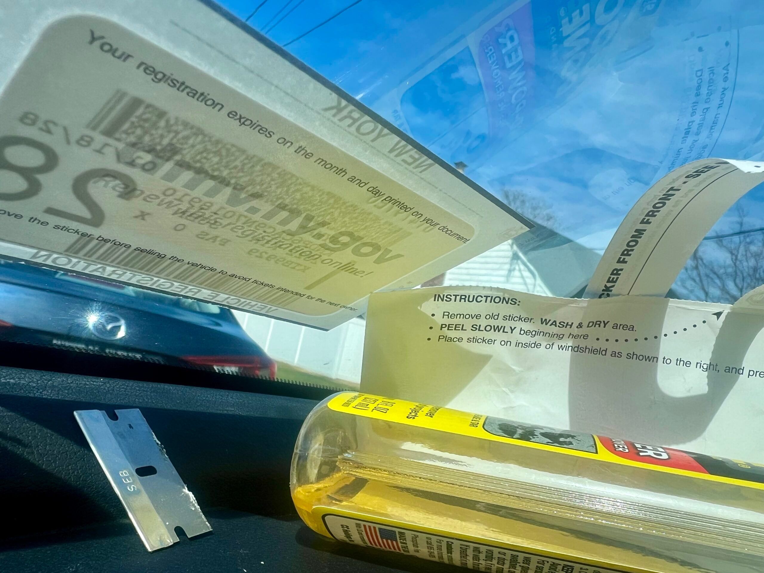 NYS DMV Registration Stickers