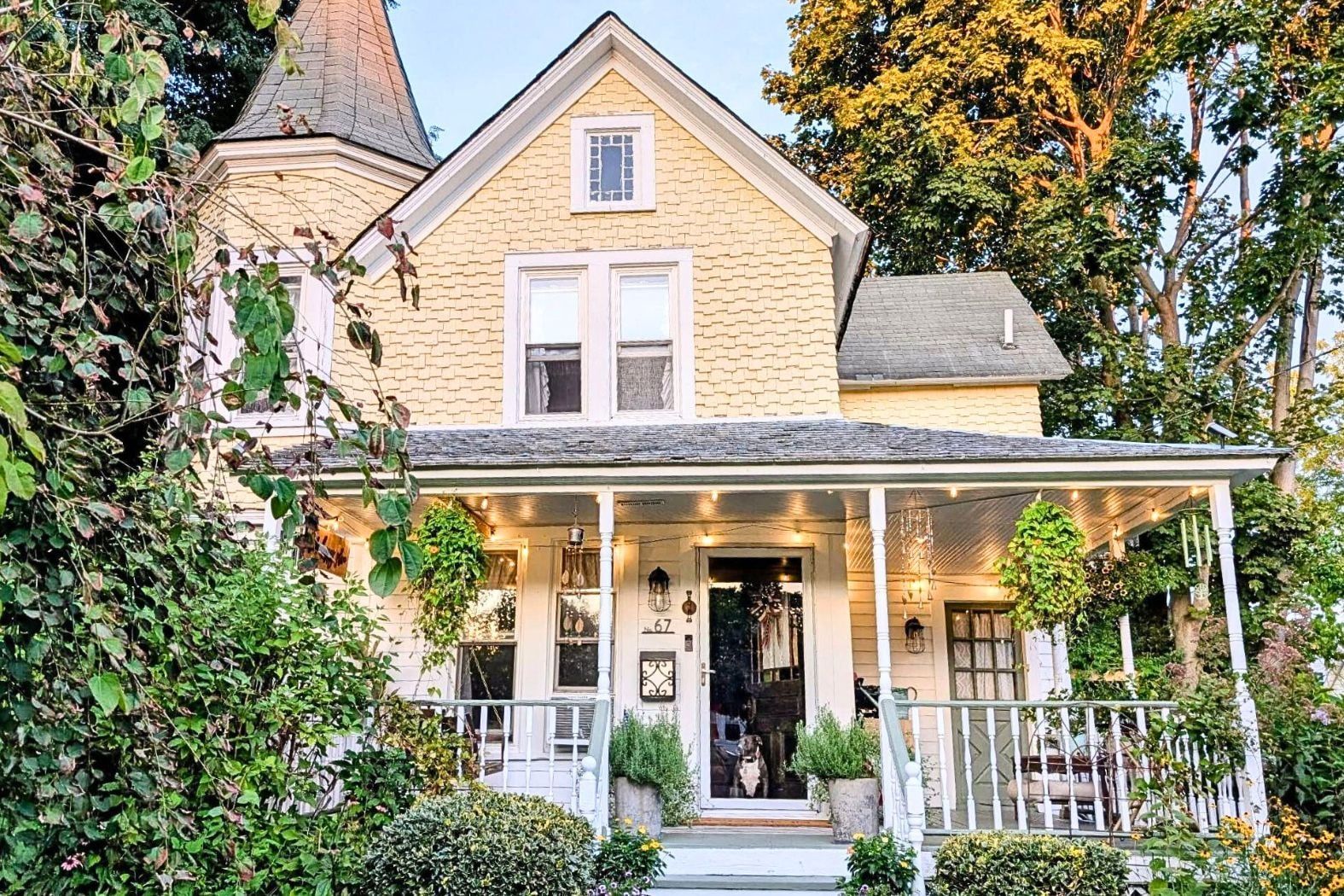 1894 Queen Anne Victorian home at 67 Jayne Avenue in Patchogue Village listed for sale at $659,000.
