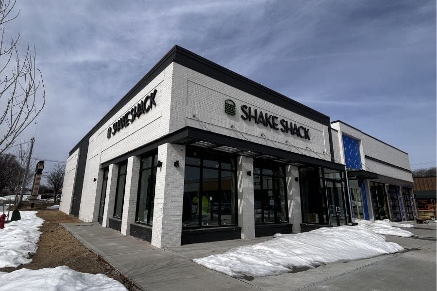 The new Holbrook Shake Shack is shaping up, appearances hint that opening is close at hand.
