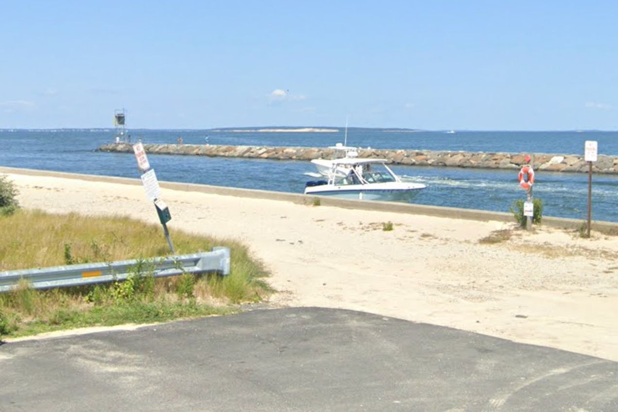 View of northern edge of Shinnecock Canal
