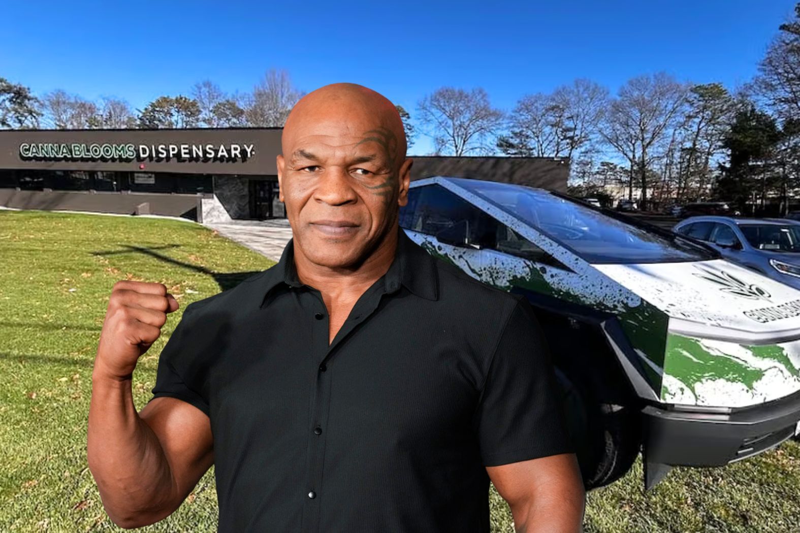 Mike Tyson set make visit to Canna Blooms in Farmingville.
