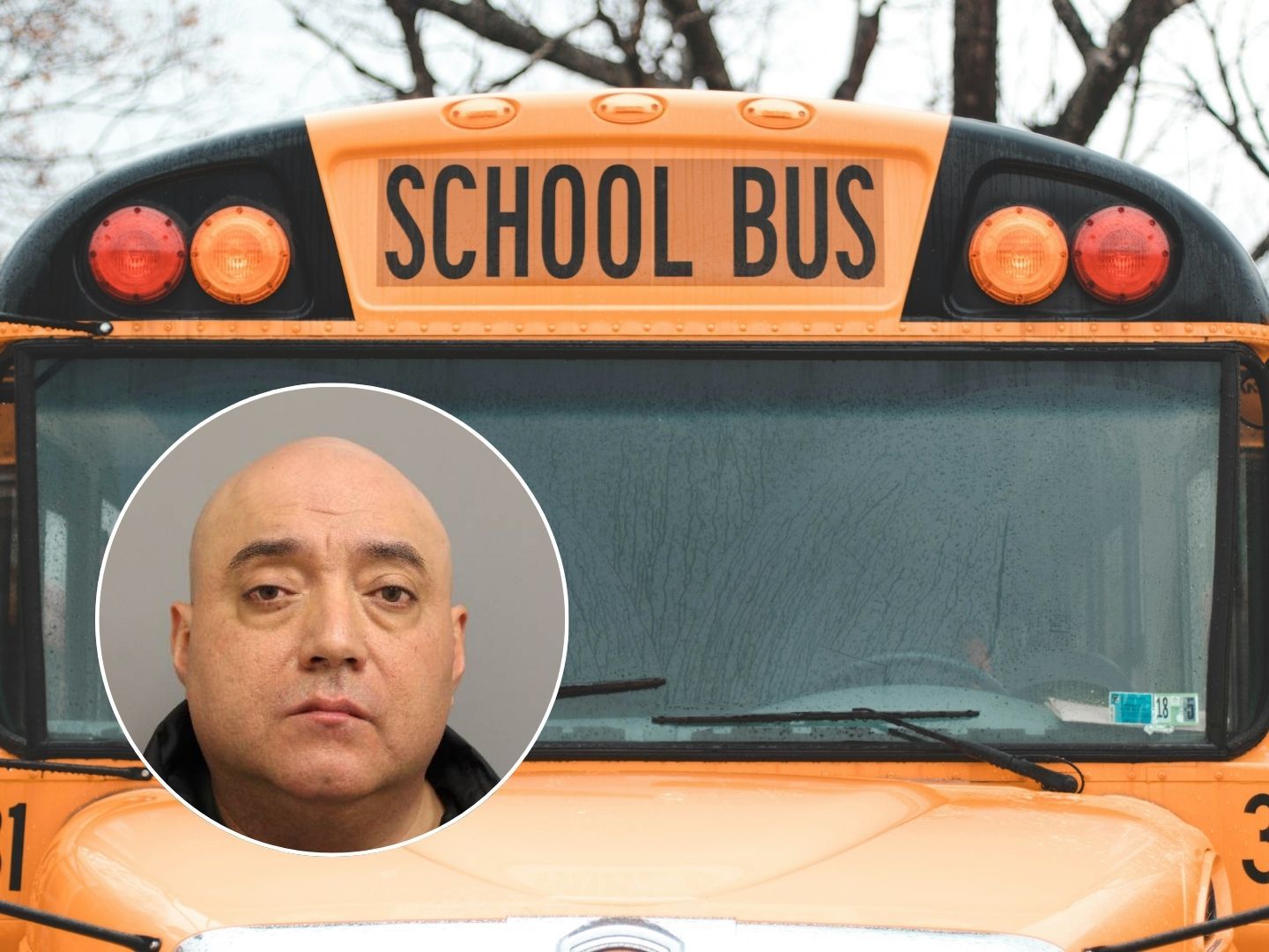 Former Bay Shore school bus driver and a school bus.