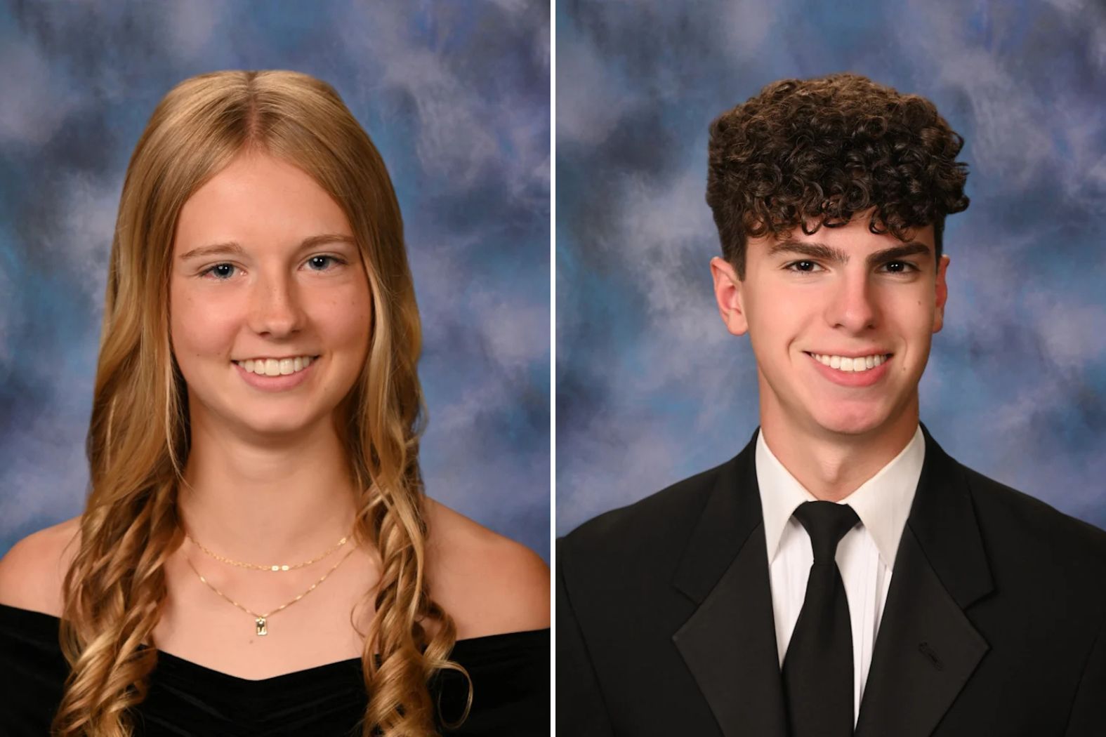 Sayville High School valedictorian Mackenzie Schutte and salutatorian Anthony Artusa, Class of 2026.