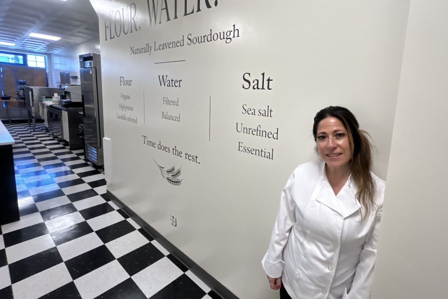 Michelle Gillette Kelly inside Mademoiselle in Patchogue.