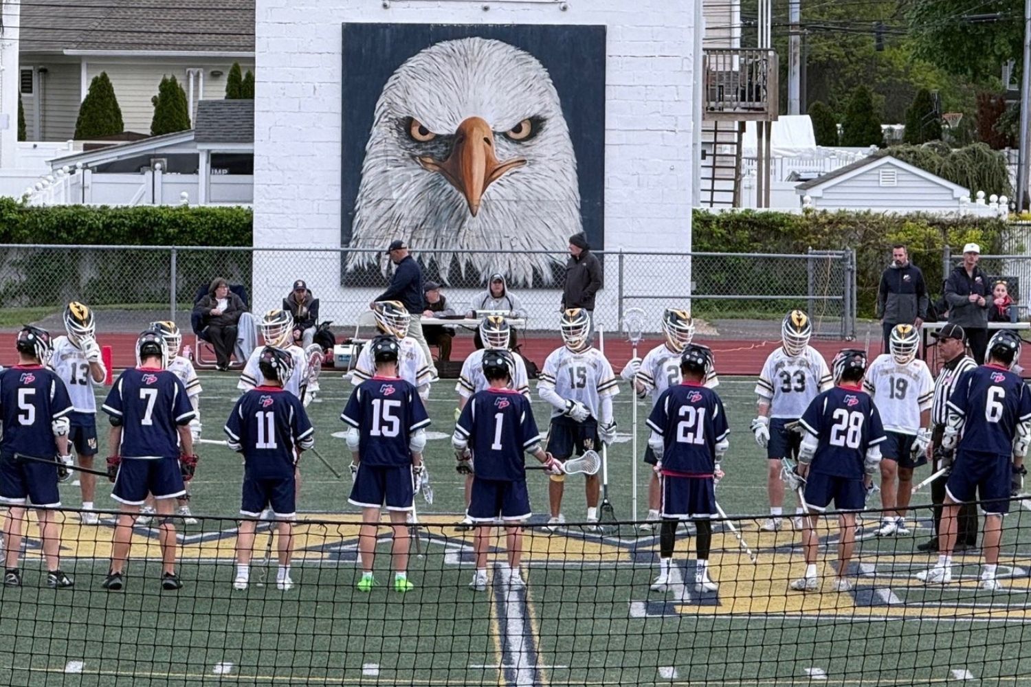 Miller Place boys lacrosse game at West Babylon