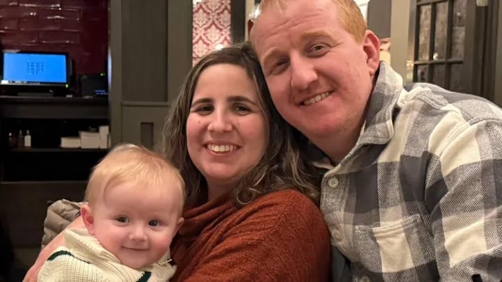 Nicholas Byrnes, 33, leaves behind his wife Alexis and their 11-month-old son.
