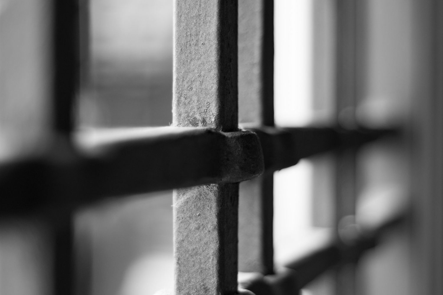 Prison bars.