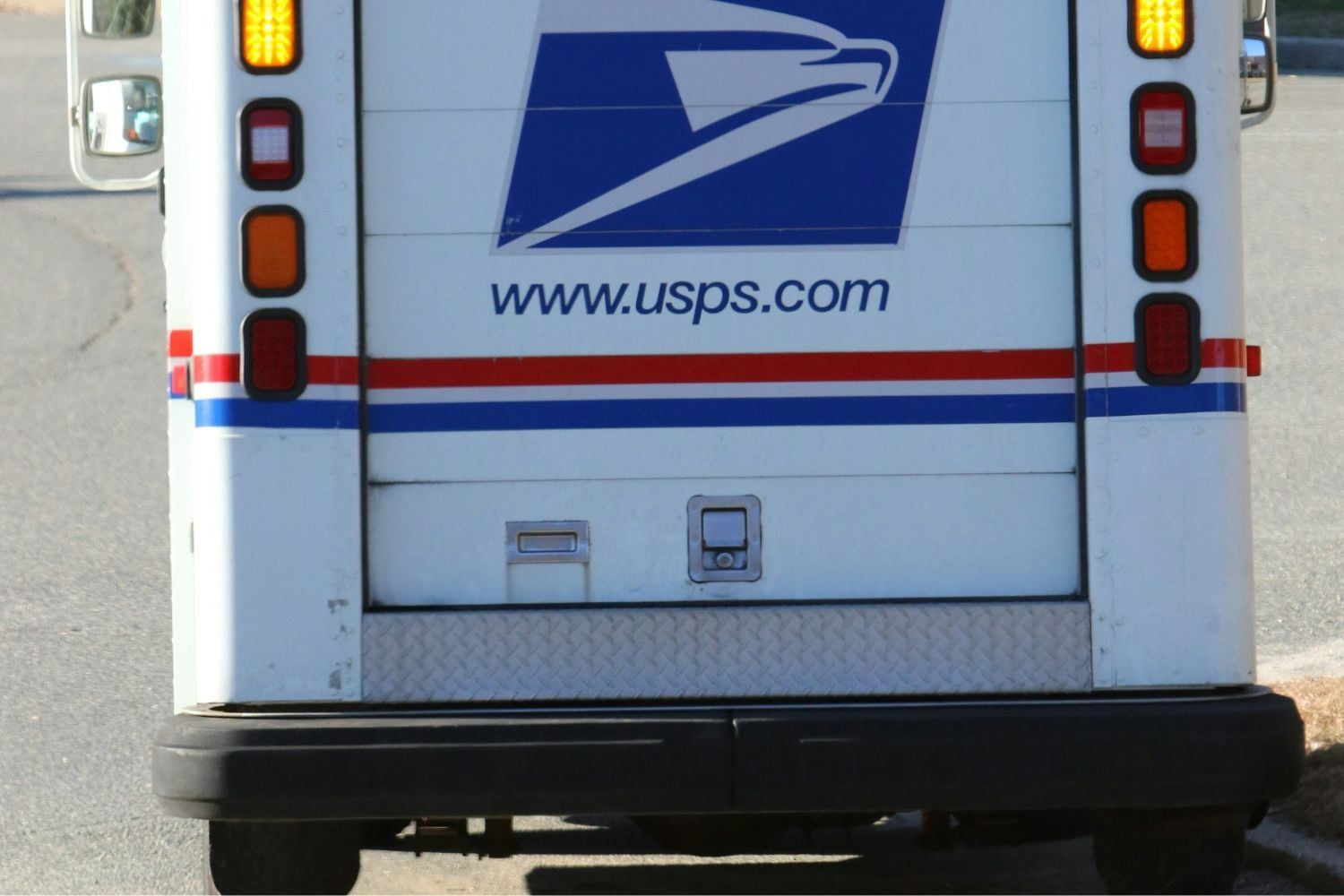 Back of USPS truck.