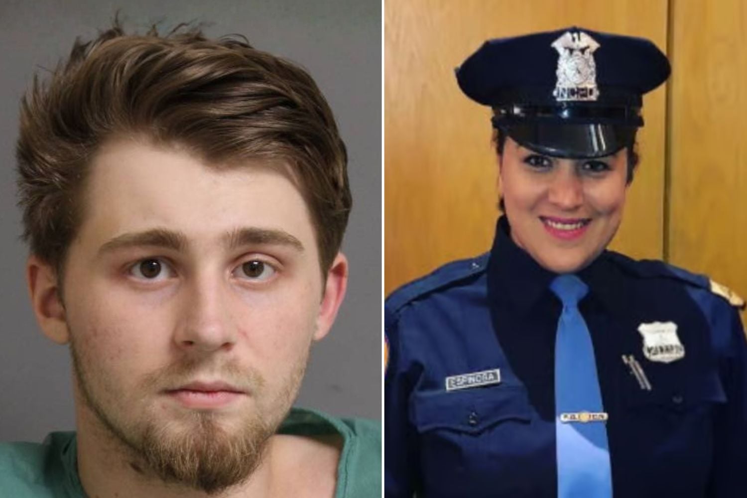 Matthew Smith and deceased officer Patricia Espinosa.