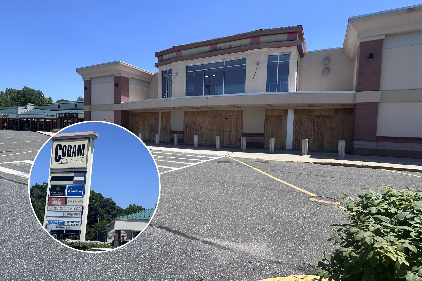 Brookhaven is working to fill the empty storefronts in Coram Plaza with new businesses.