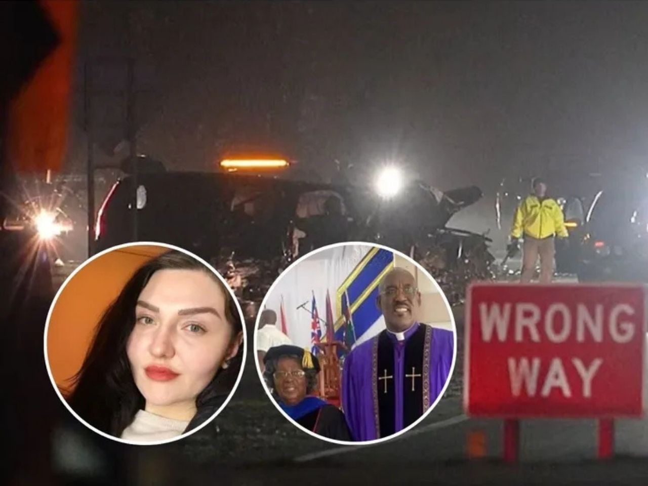 Bail revoked for woman accused in fatal Southern State Parkway DWI. Image of crash scene, as well as the woman and the victims.
