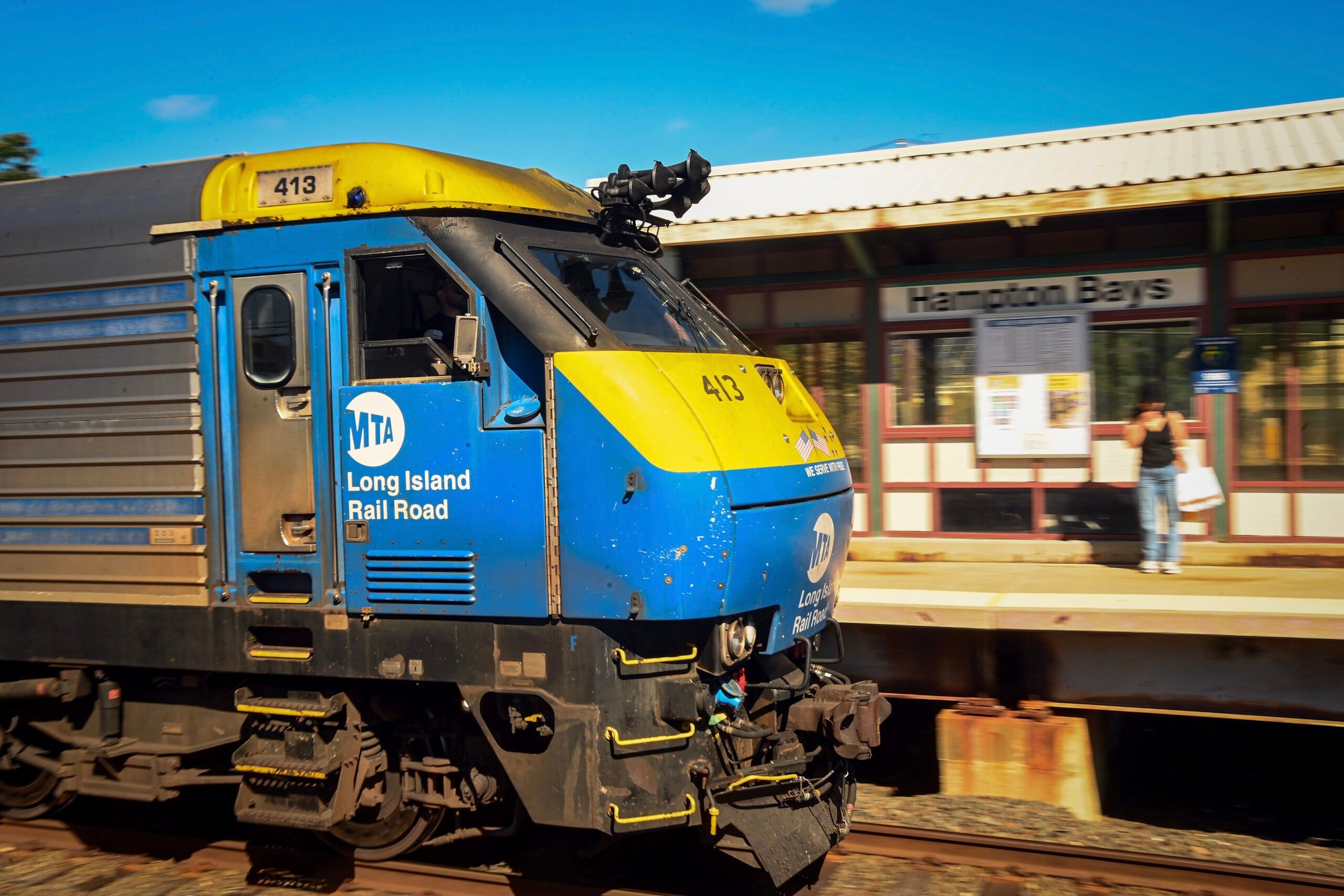 LIRR train in Hampton Bays