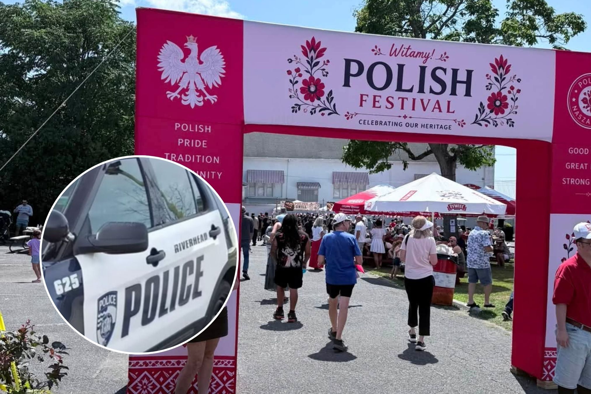 Heroic act carried out by Riverhead Police officer near the Polish Festival.