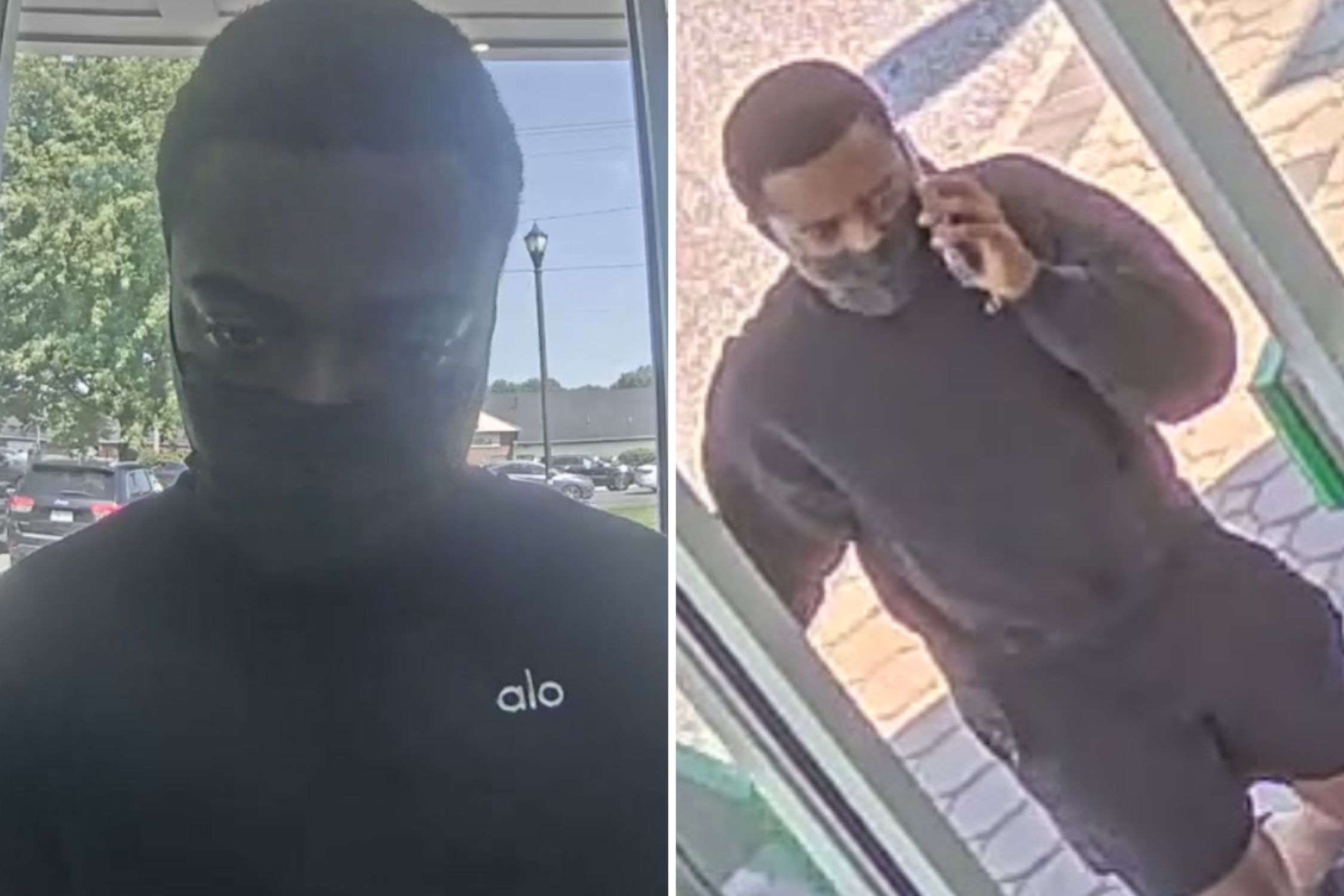 Surveillance images at Ridge home.
