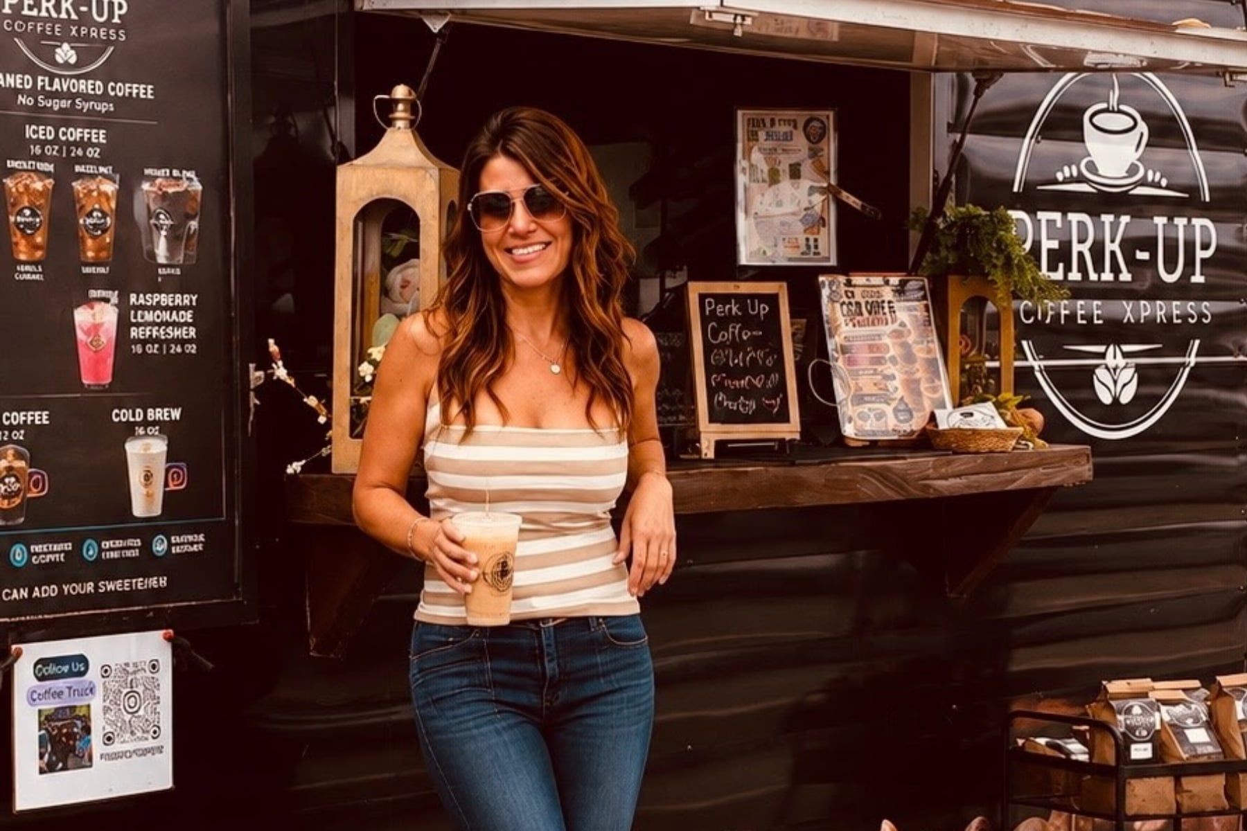 Irene Neglia, owner of Perk-Up Coffee Express
