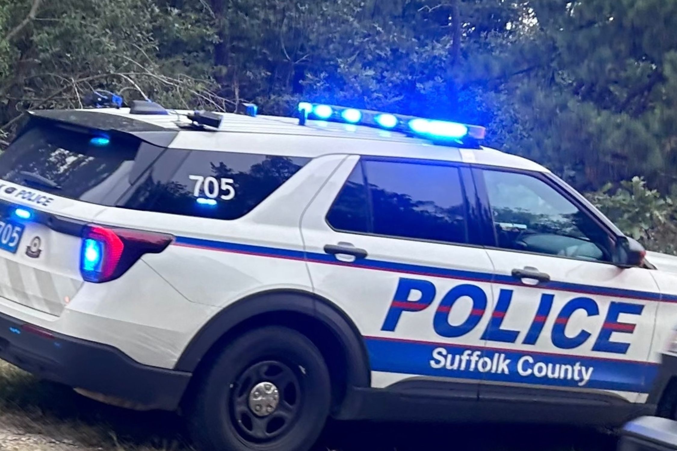 GLI stock photo of Suffolk Police Car in Middle Island.