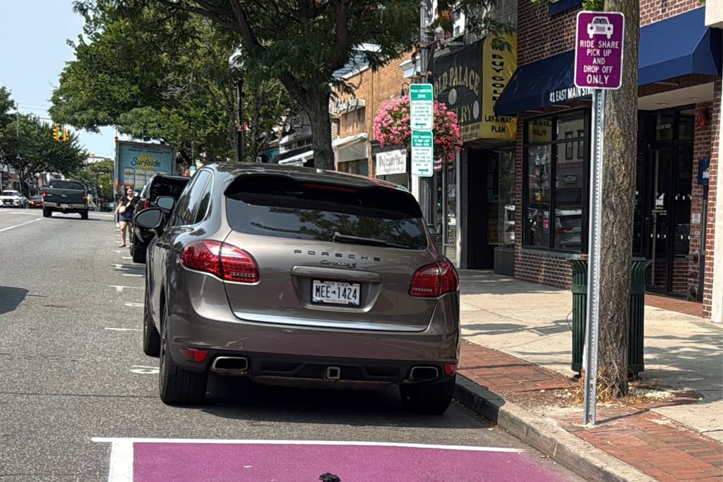 Rideshare parking in Patchogue.