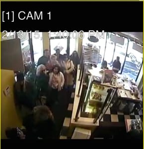 A still from the Kilwins Babylon security camera last Valentine's Day weekend.