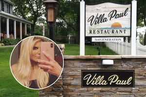 Sara Burack photo and photo of restaurant of Villa Paul.