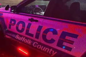 A DOT worker was struck and injured as a pedestrian on the Long Island Expressway in Holtsville Thursday night.