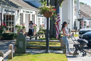 Stony Brook Village scene.