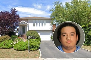 Music teacher Joey Horney and his house in N. Massapequa.