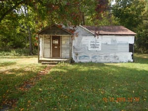 The Shinnecock-Sewanaka Society building before it was razed Dec. !5. (Brookhaven Town photo)