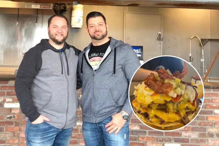 Boxcar Burgers owners Steve Cannon and Mike Dorian.