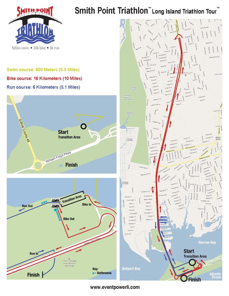 Smith Point Triathlon Map