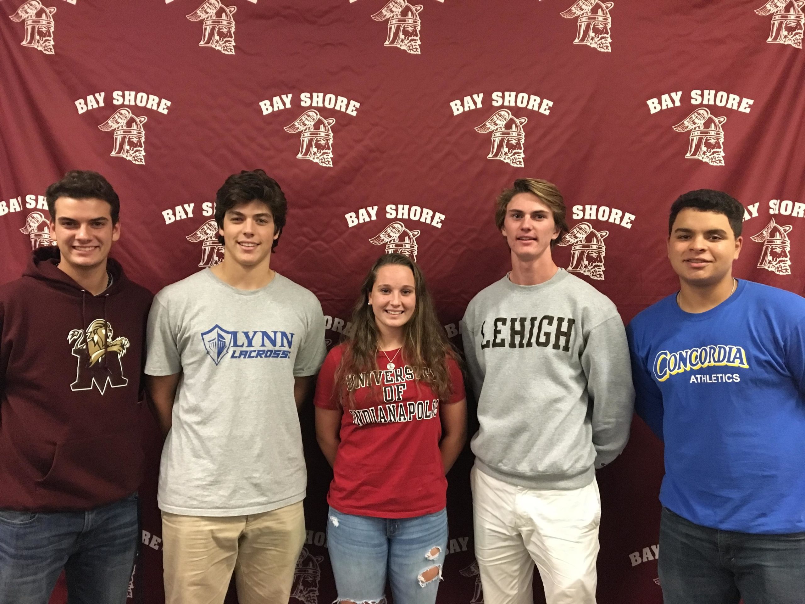 Bay Shore High School athletes sign letters of intent.