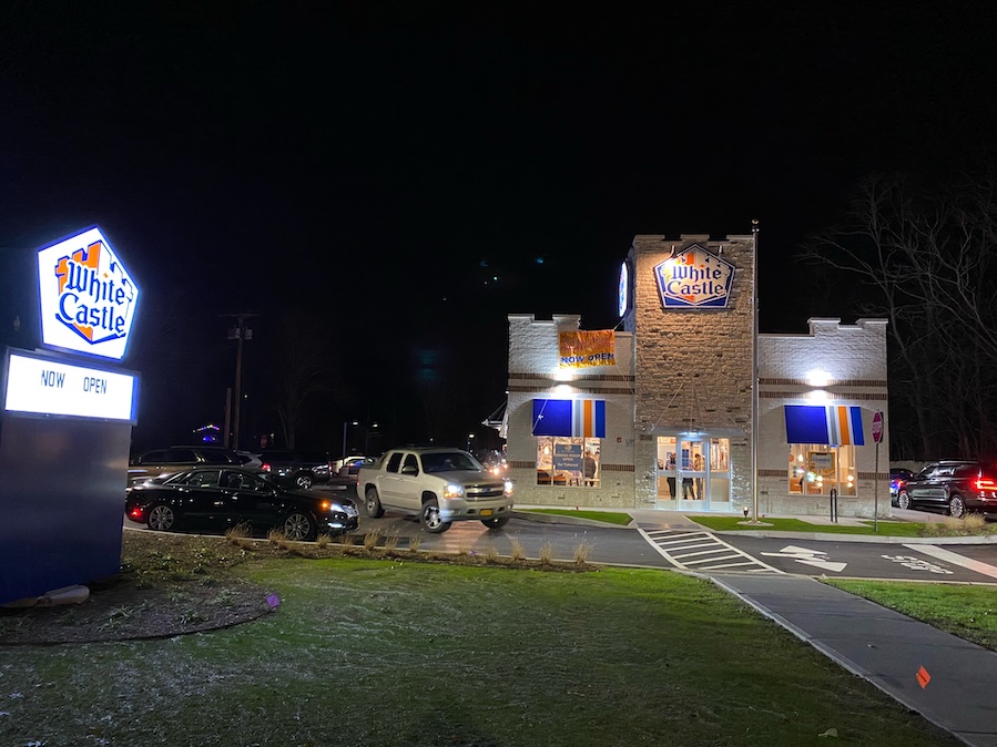 The newly rebuilt White Castle in Centereach opens for business