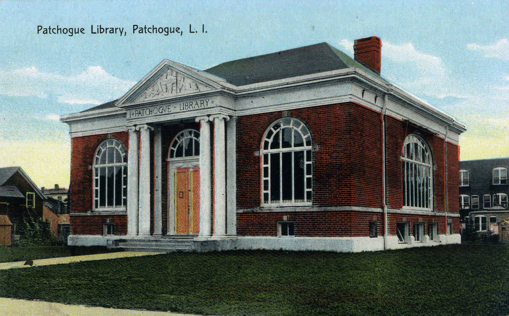 his is Patchogue's Carnegie Library as it would have appeared on March 4, 1908. (Patchogue-Medford Library courtesy photo)