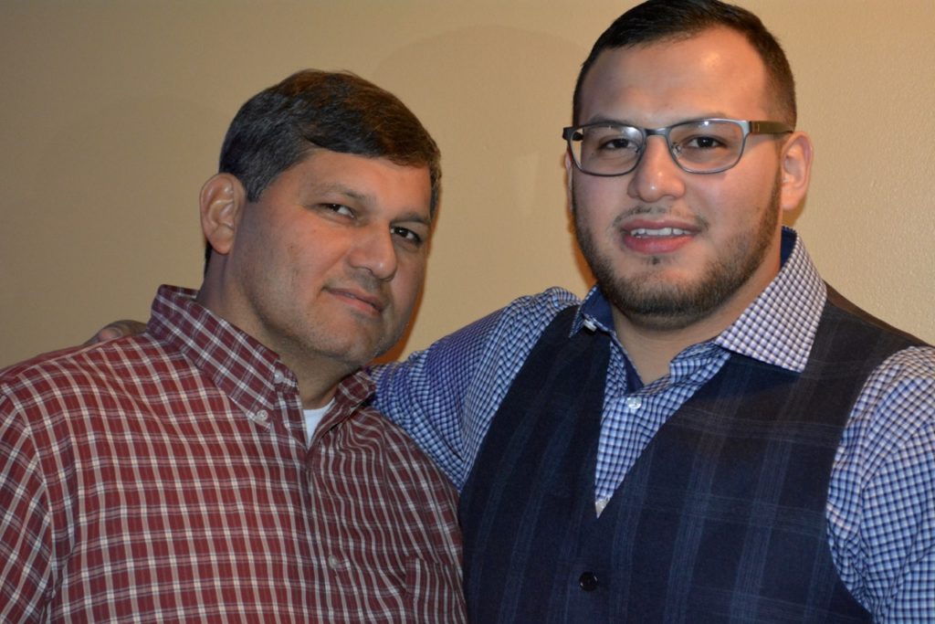 José Bonilla with his son, Ariel, who will be running the family's new restaurant. (Michael White)