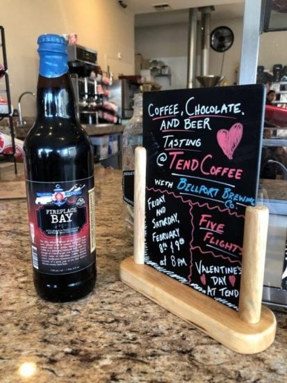 Tend Coffee partners with Bellort Brewing for Valentine's Day