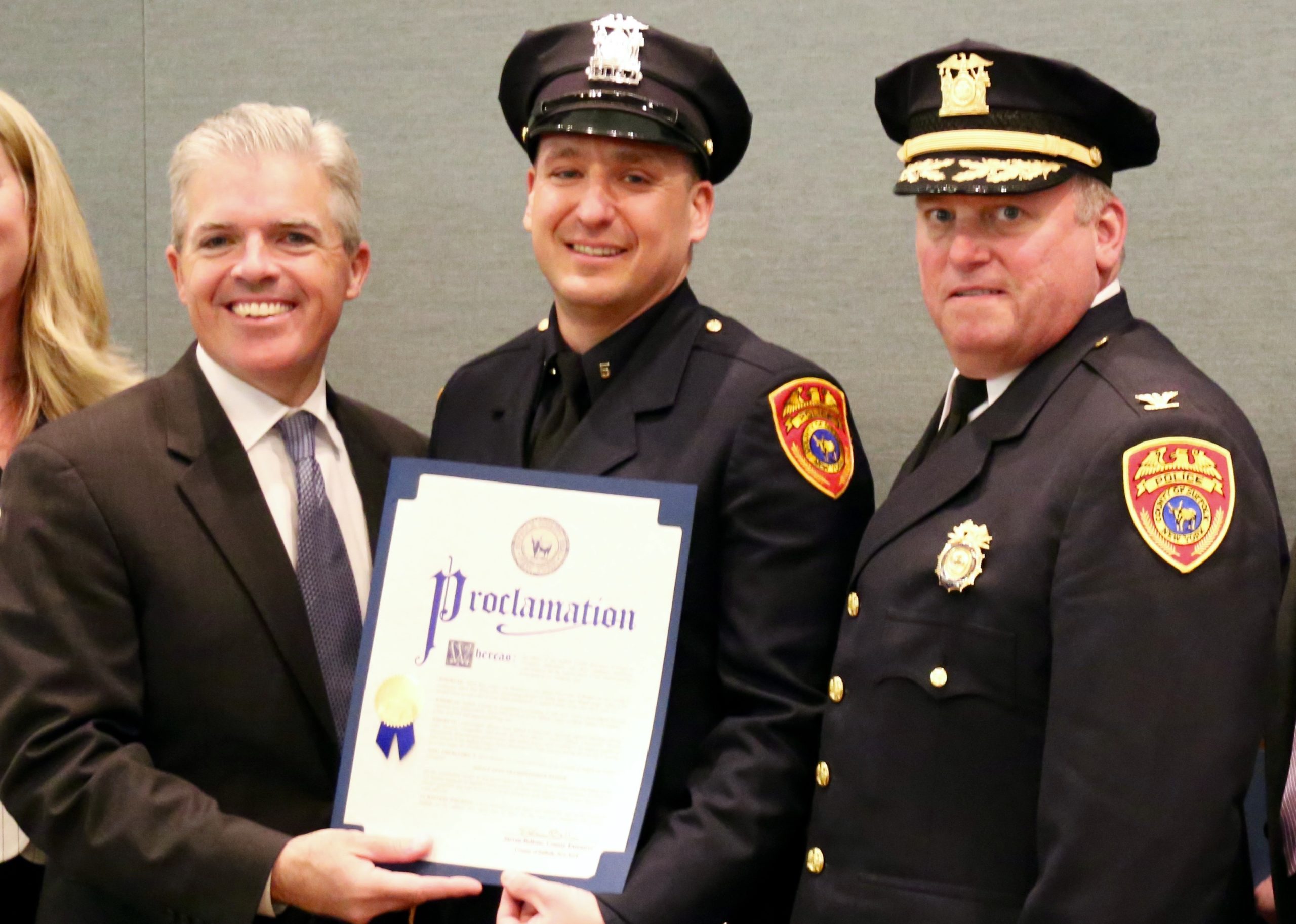 Officer Weiner of the 5th Precinct recognized for DWI arrests Greater