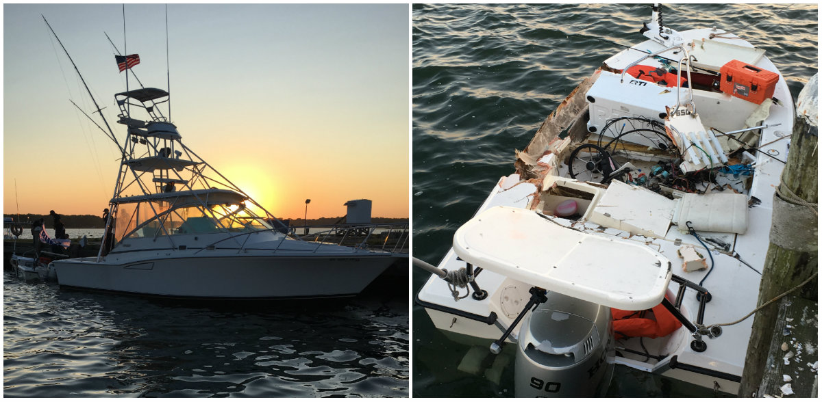 Moriches Inlet boat collision