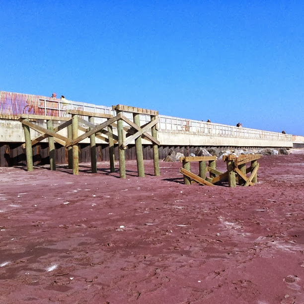 Smith Point Beach after Sandy.