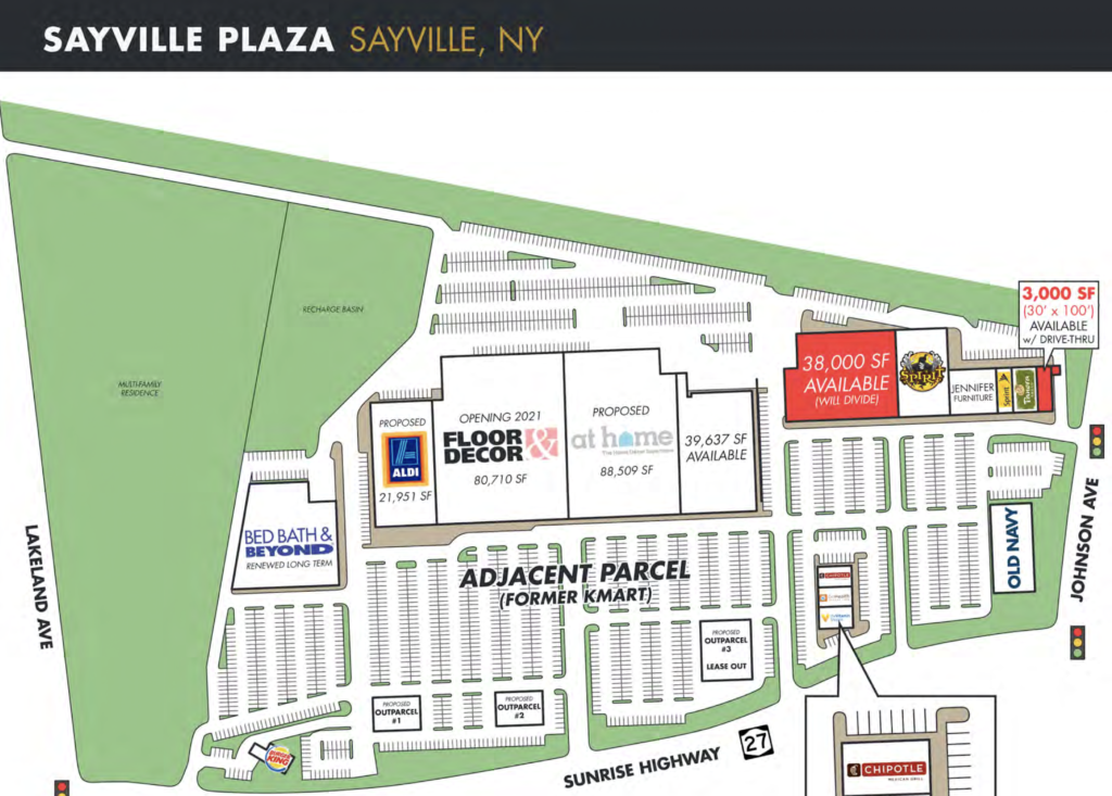 Aldi and At Home stores moving into Sayville Plaza in Bohemia